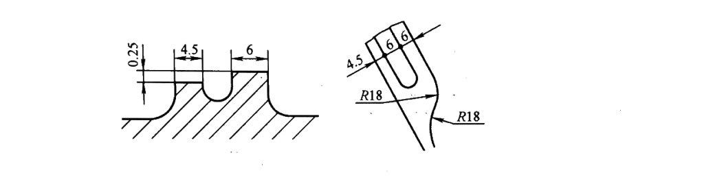 Screw groove section