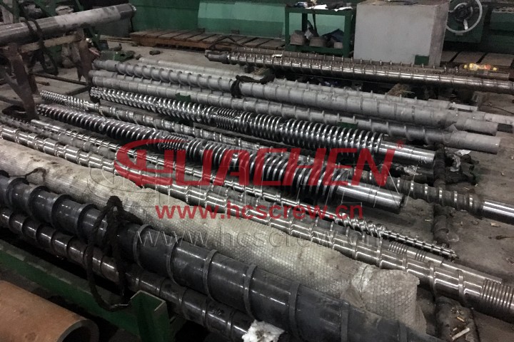 extrusion screw barrel design functions hopper