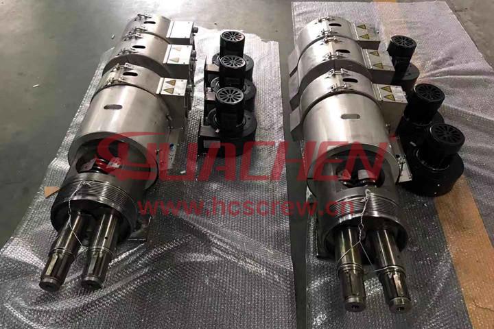 pvc profiles brittel profile extruder twin screw barrel