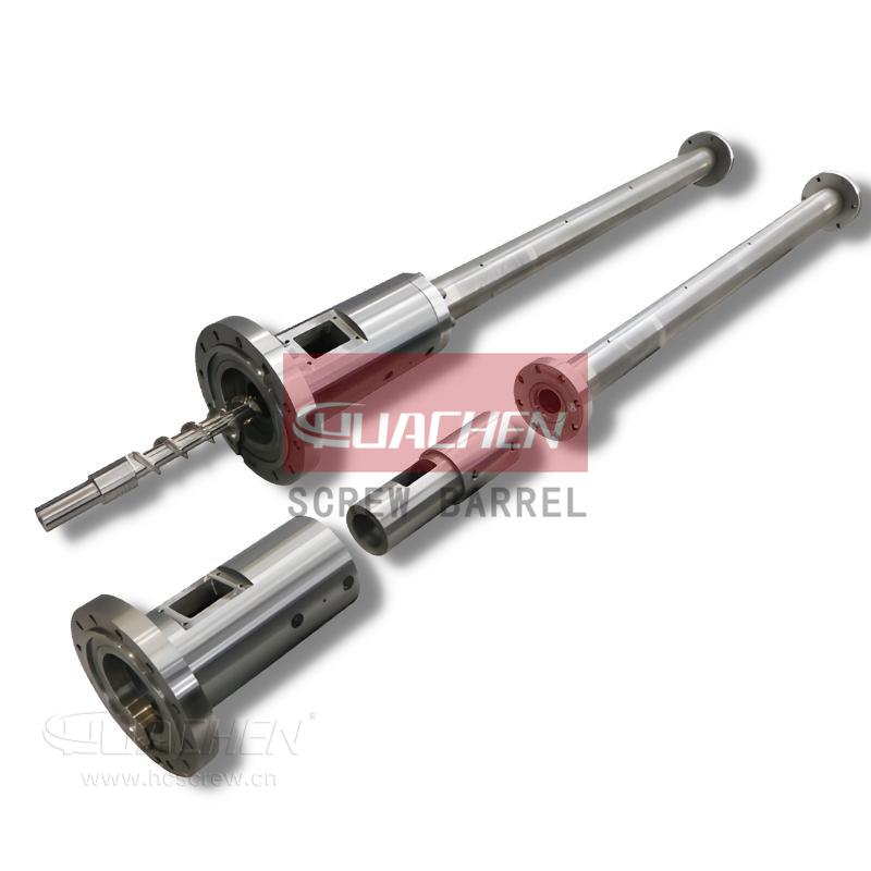 high speed extrusion screw barrel groove feeding barrel china huachen screw